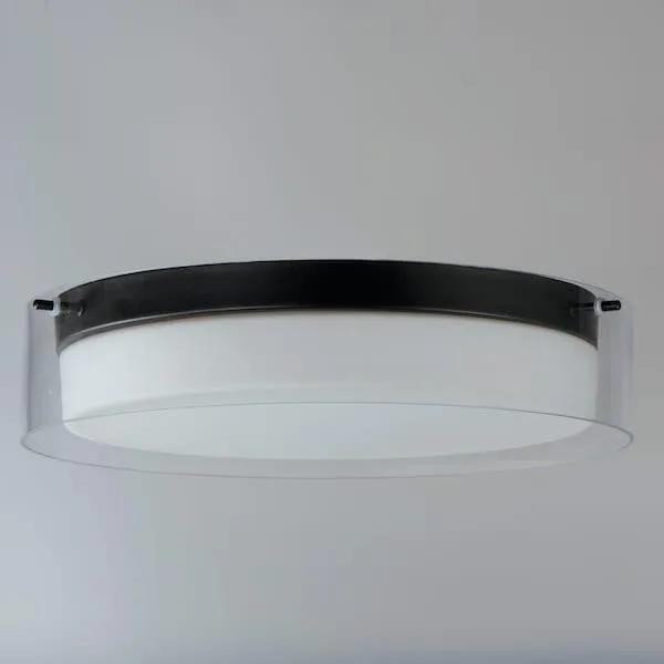 Maxim Mfg. Maxim Mfg. 12284CLSWBK Duo 16'' Round Flush Mount — product photo