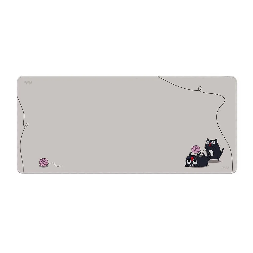 Pixio Pixio PXMP001XXL 35.4" x 15.7" mouse pad Beige Playful Cats — product photo