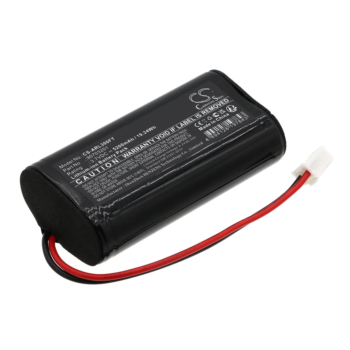 Cameron &amp; Co Cameron &amp; Co DS-CS-ARL300FT 3.7V 5.2Ah Li-ion battery — product photo