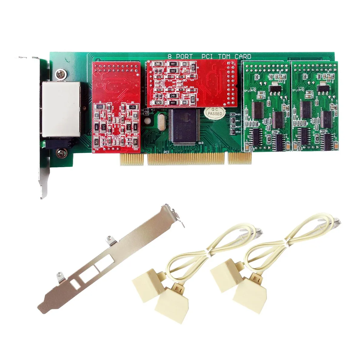 Roby Technology Co., Limited Roby Technology Co., Limited TDM800P Asterisk Card 4 FXO 4 FXS PCI telephone accessory — product photo