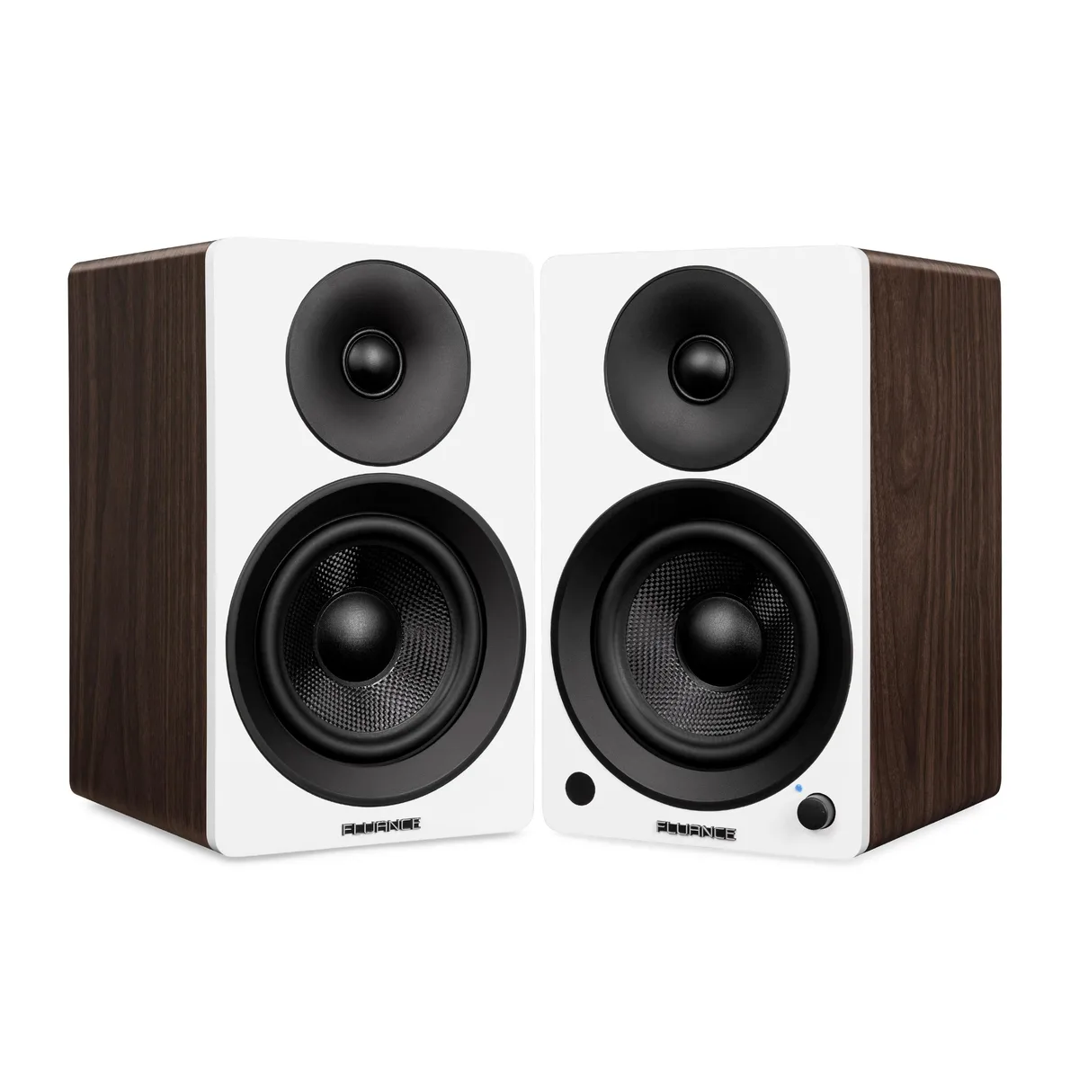 Fluance Fluance AI41WW 2.0 Powered Bookshelf Speakers 90W Bluetooth 5.0 White Walnut — product photo