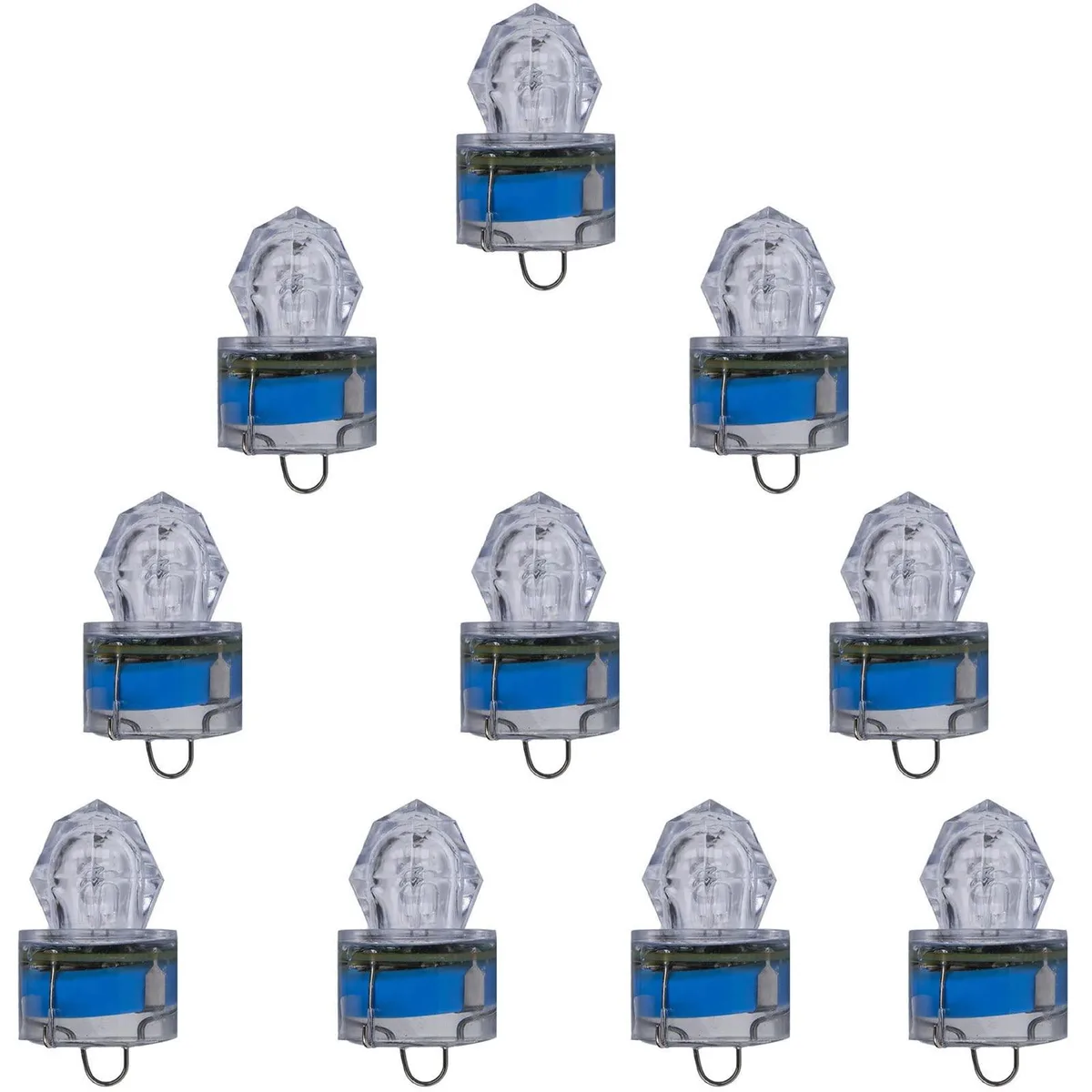 Edearkar LED Fishing Light 10-Pack Blue Underwater Lure — product photo