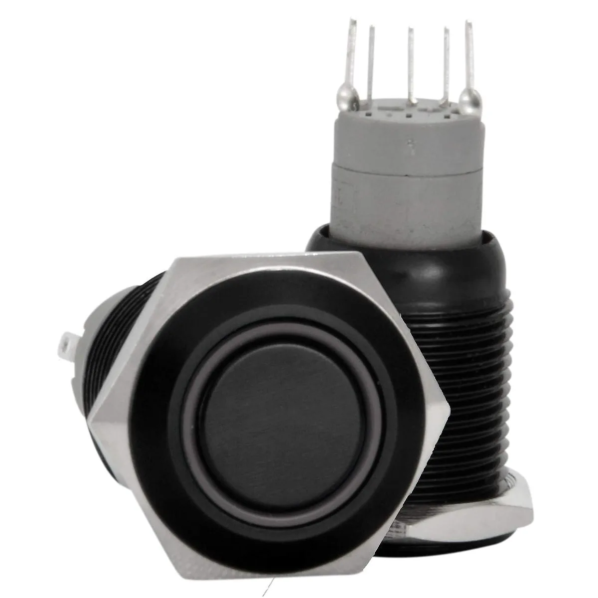 JacobsParts Inc. JacobsParts Inc. LTCH-D3-WHT 16mm 12V LED Momentary Push Button Disconnect White — product photo