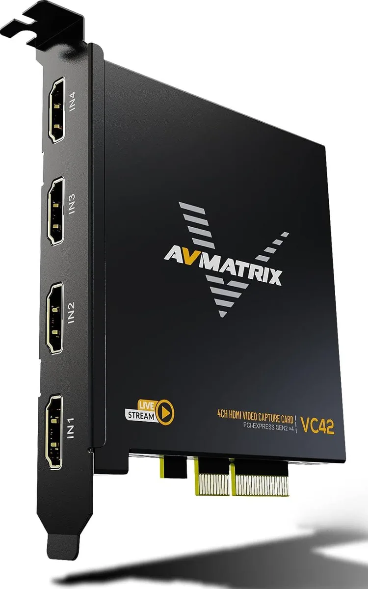 AVMatrix AVMatrix 1080p60 4-Channel PCI-E Video Capturing Device — product photo