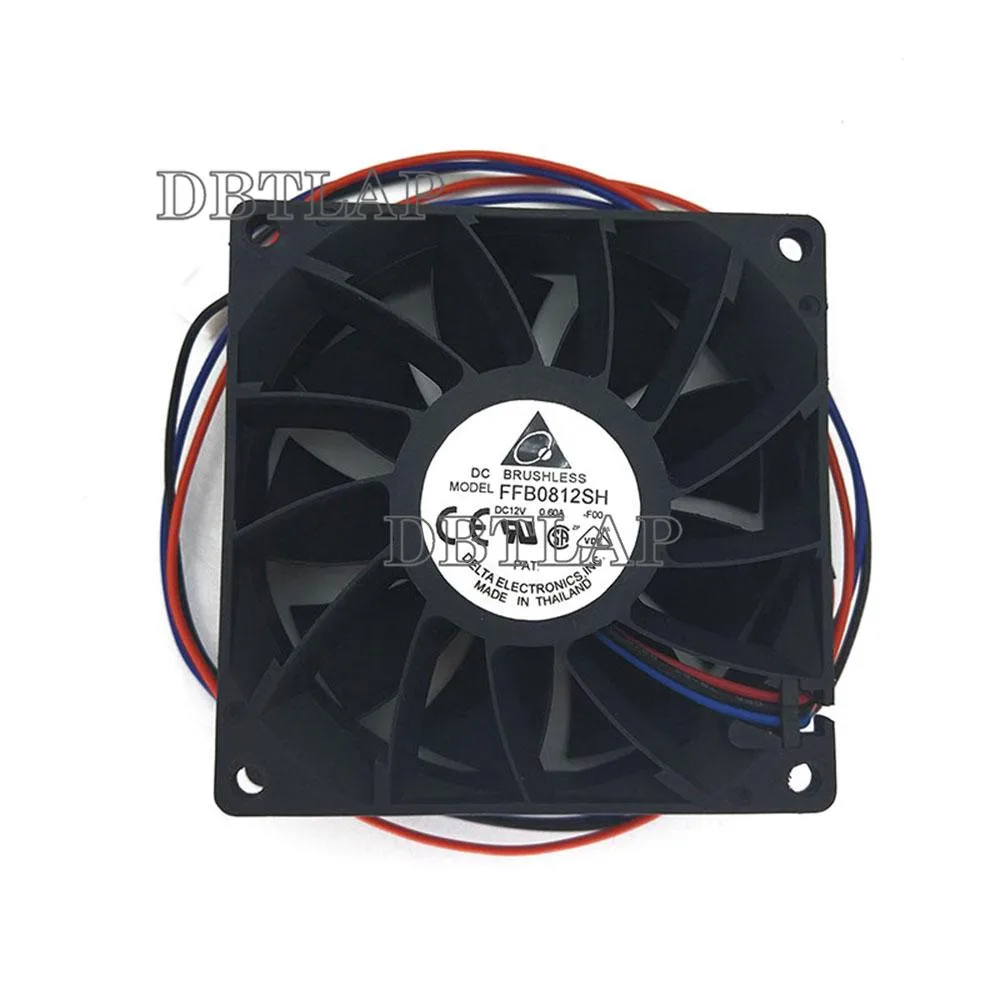DBTLAP DBTLAP laptop cooling pad Arrive ffb0812sh 12v .6a dual ball bearing 8025 25mm 3pin — product photo