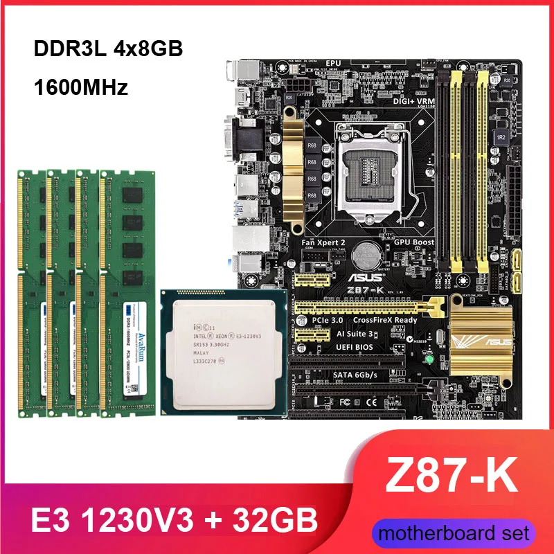 Avarum Avarum Embedded Solution Z87-K Xeon E3-1230V3 32GB DDR3L 1600MHz — product photo