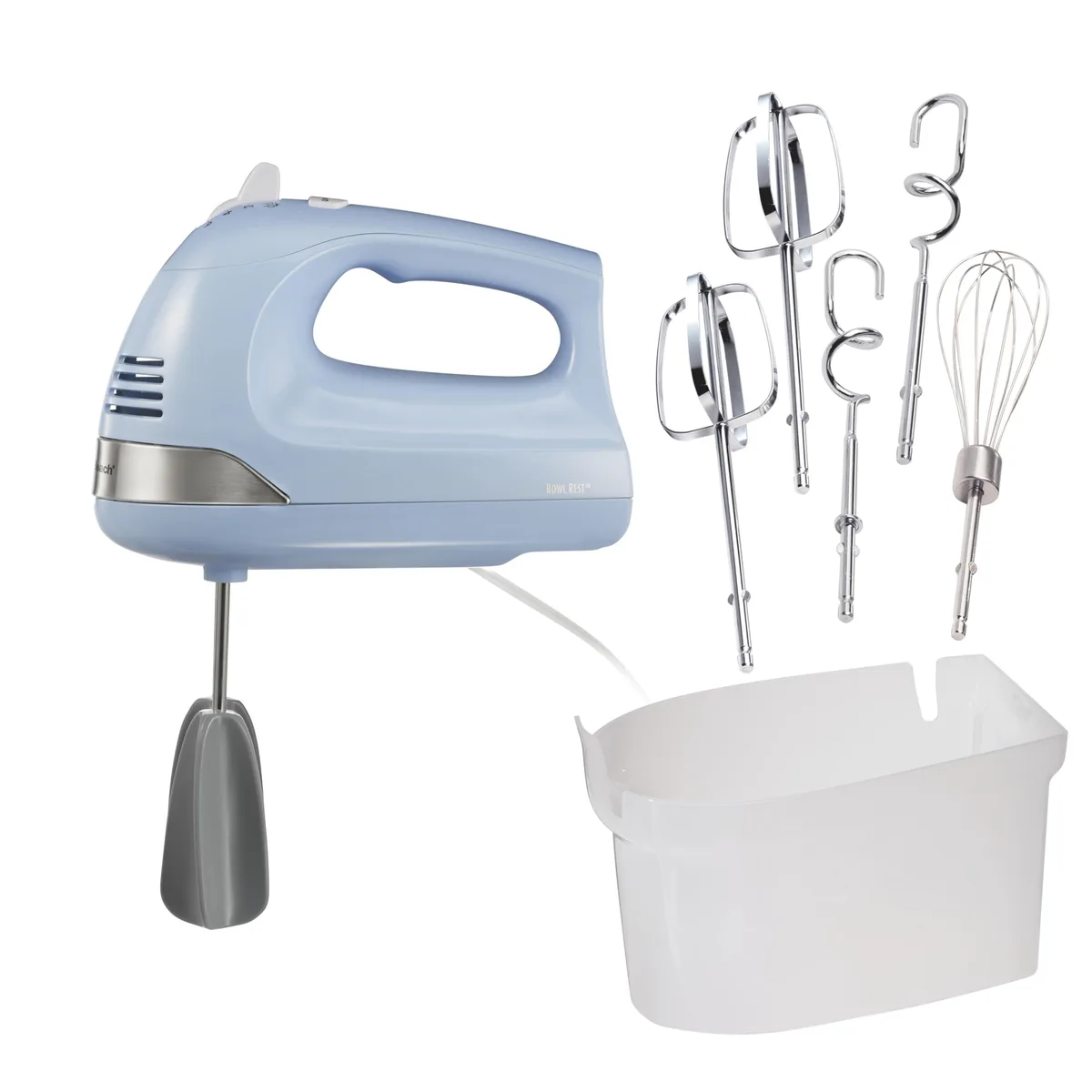  Hamilton Beach 6-Speed Electric Hand Mixer 275 W Blue — product photo