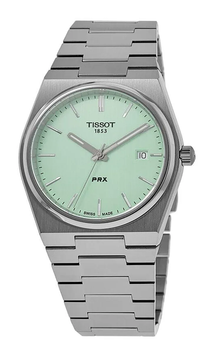 Tissot Tissot T-Classic PRX Light Green Dial Quartz 137.410.11.091.01 Watch — product photo