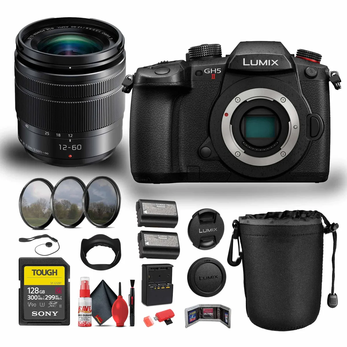 Panasonic Panasonic Lumix GH5 II 20.3MP Mirrorless Camera Kit with 12-60mm f/3.5-5.6 — product photo