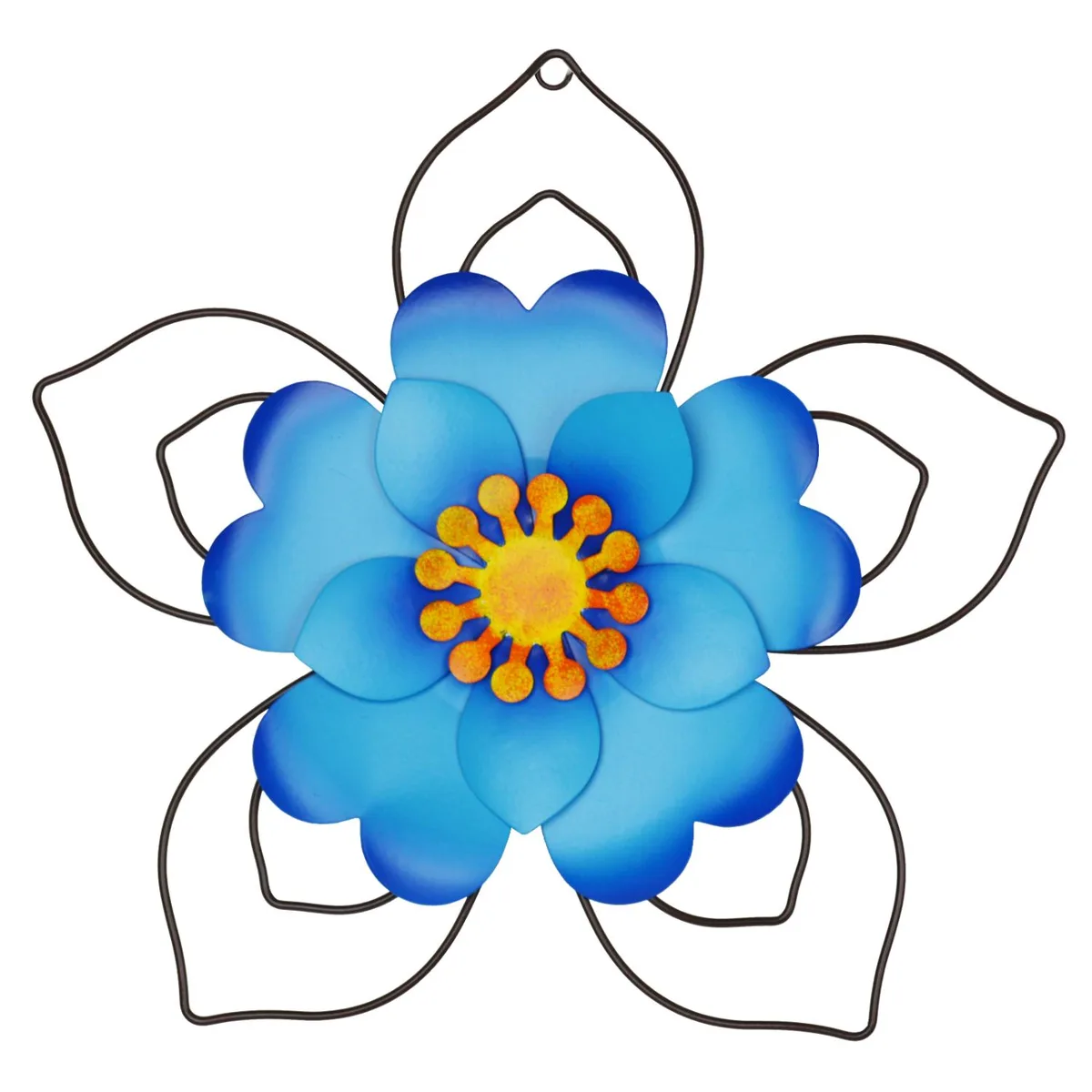 Altatac Altatac Metal Flower Wall Art 12" Blue — product photo