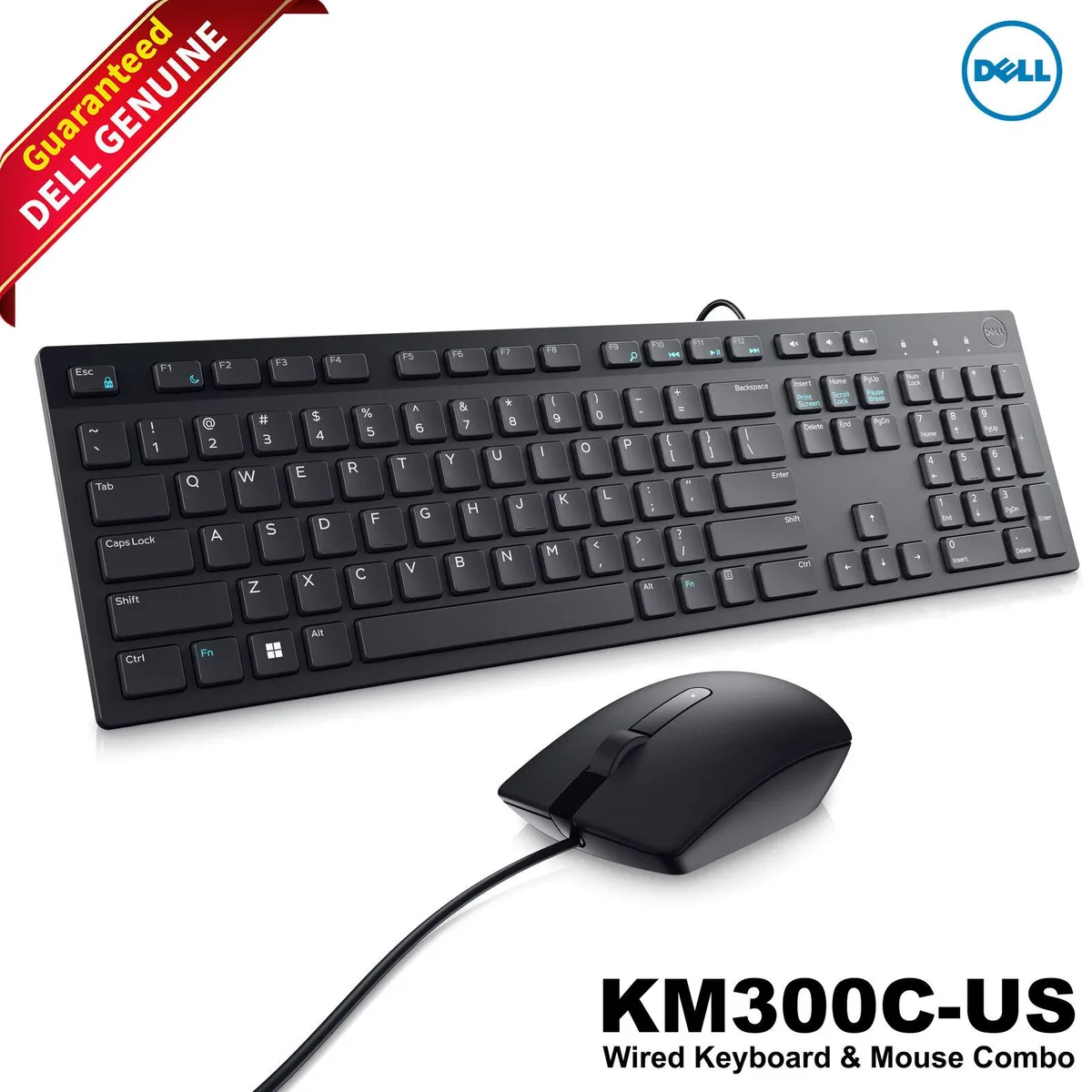 DELL DELL KM300C Wired Keyboard &amp; Mouse Combo USB 104 Keys Accessory — product photo