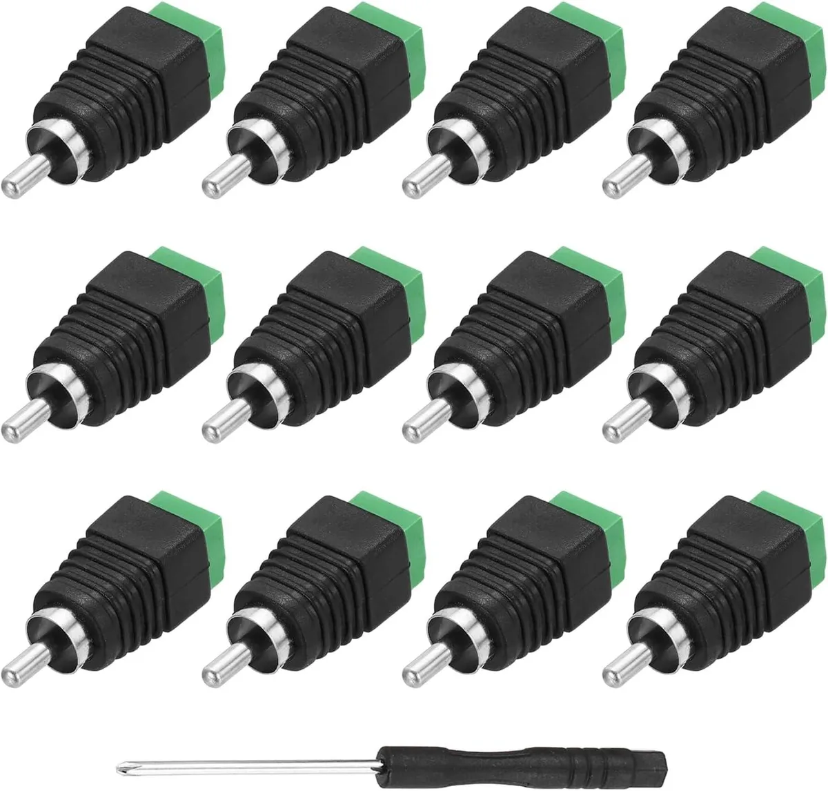 Boxwave Boxwave 20Pcs RCA Solderless Audio Adapter Black 50V — product photo