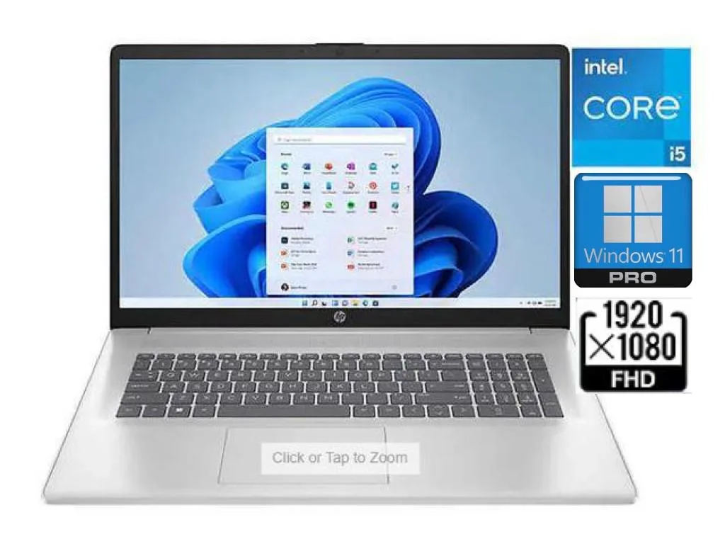 HP HP 17-cn3053cl laptop i5-1335U 17.3" FHD 64GB DDR4 2TB SSD Windows 11 Pro Silver — product photo