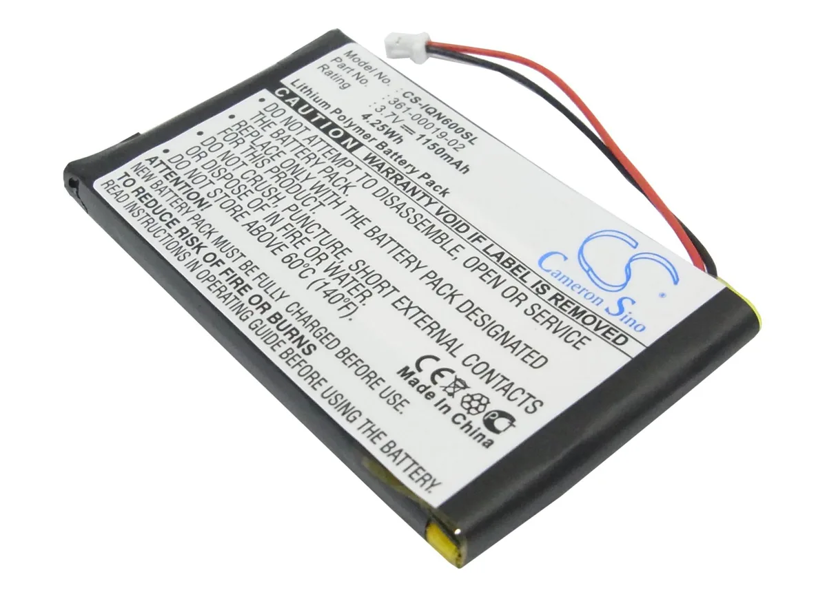 Centenex Electronics Centenex Electronics High-Capacity GPS Battery 1150mAh 3.7V Li-Polymer Black — product photo