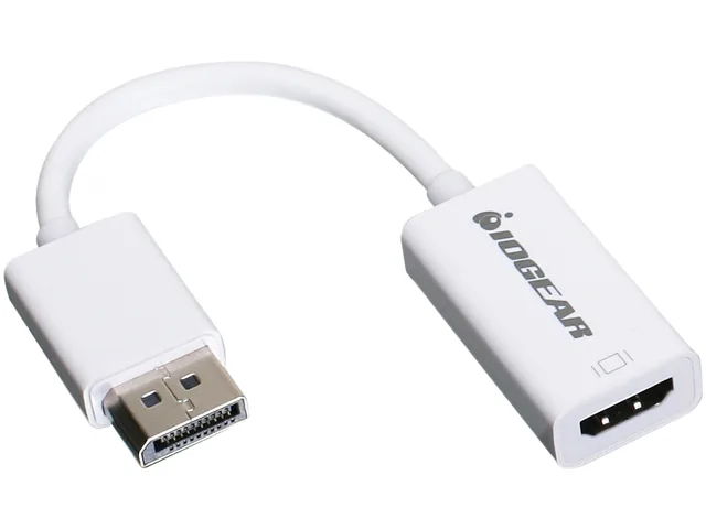 IOGEAR IOGEAR GDPHDW6 DisplayPort to HDMI adapter cable 3.8" white — product photo