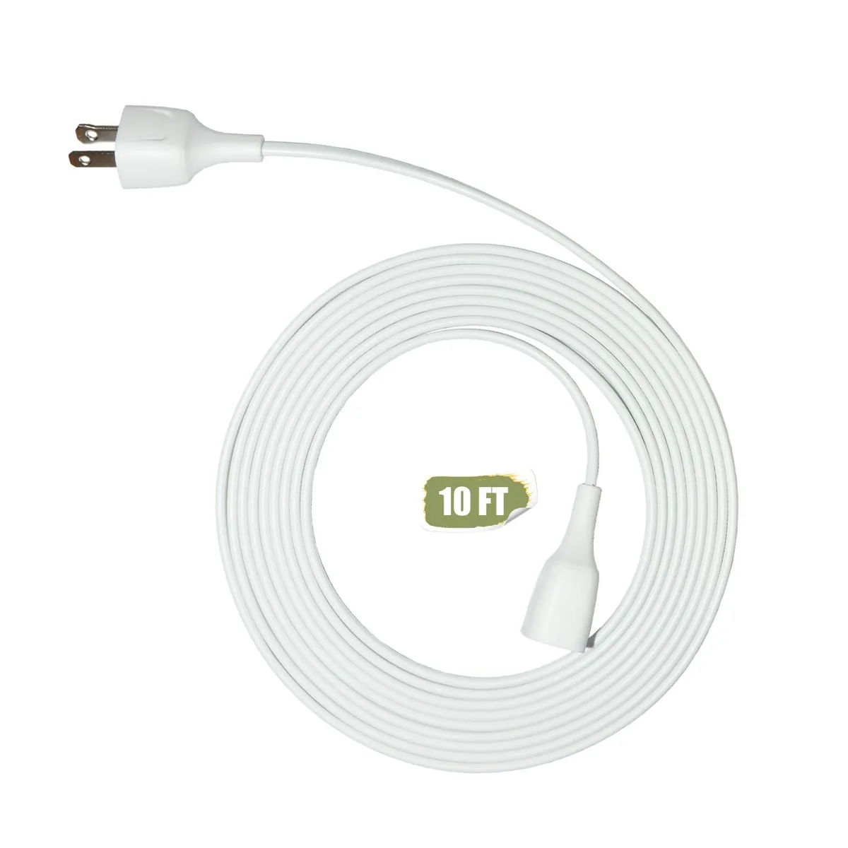  Jplenty 002 10 ft 2-prong power extension cord 125V 5A — product photo
