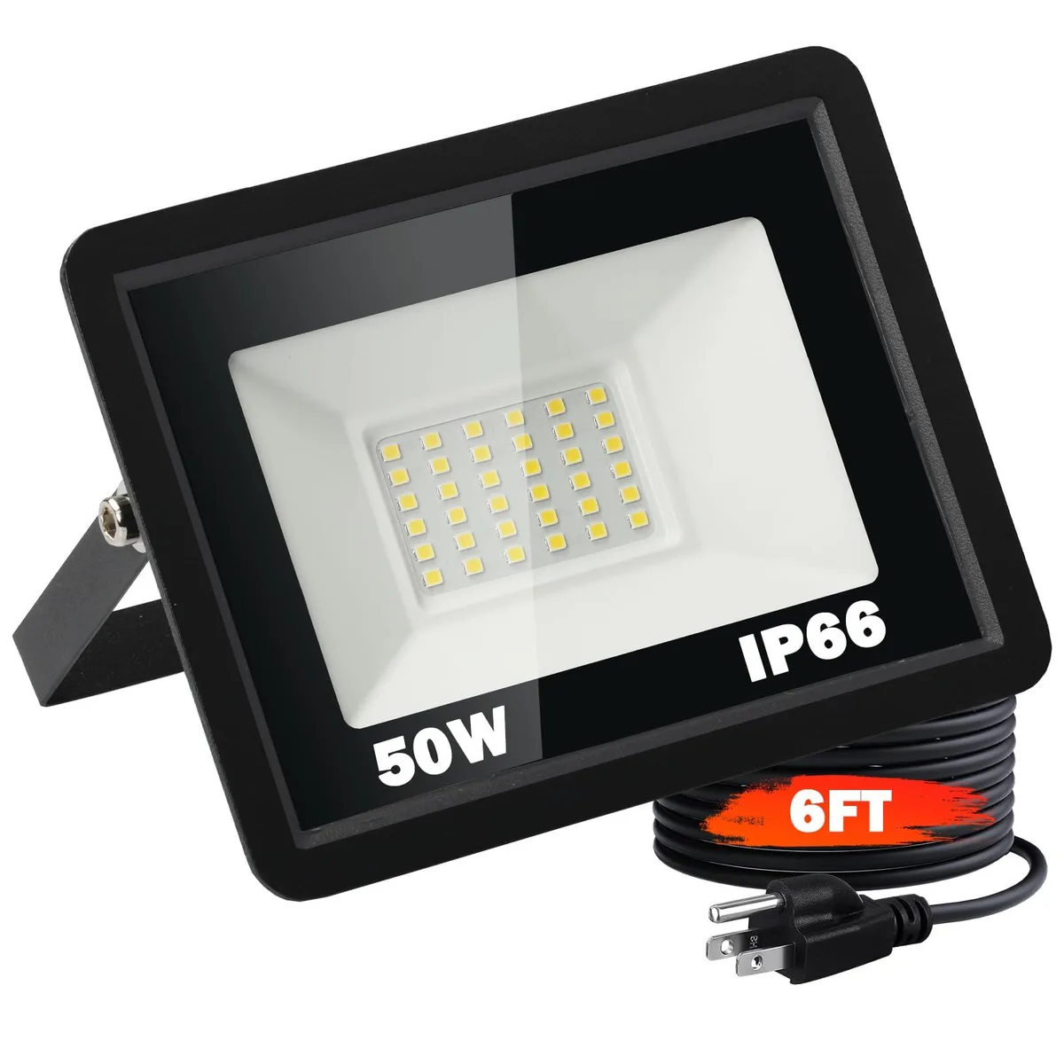  MATAHARAGA 50W LED Flood Light 7000lm 5000K IP66 6ft Plug — product photo