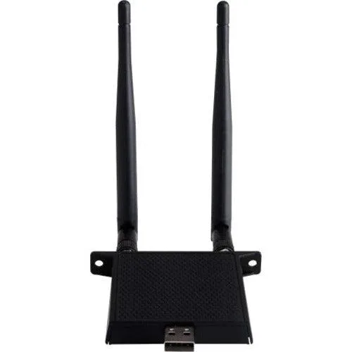 Compact USB wireless module in matte black finish