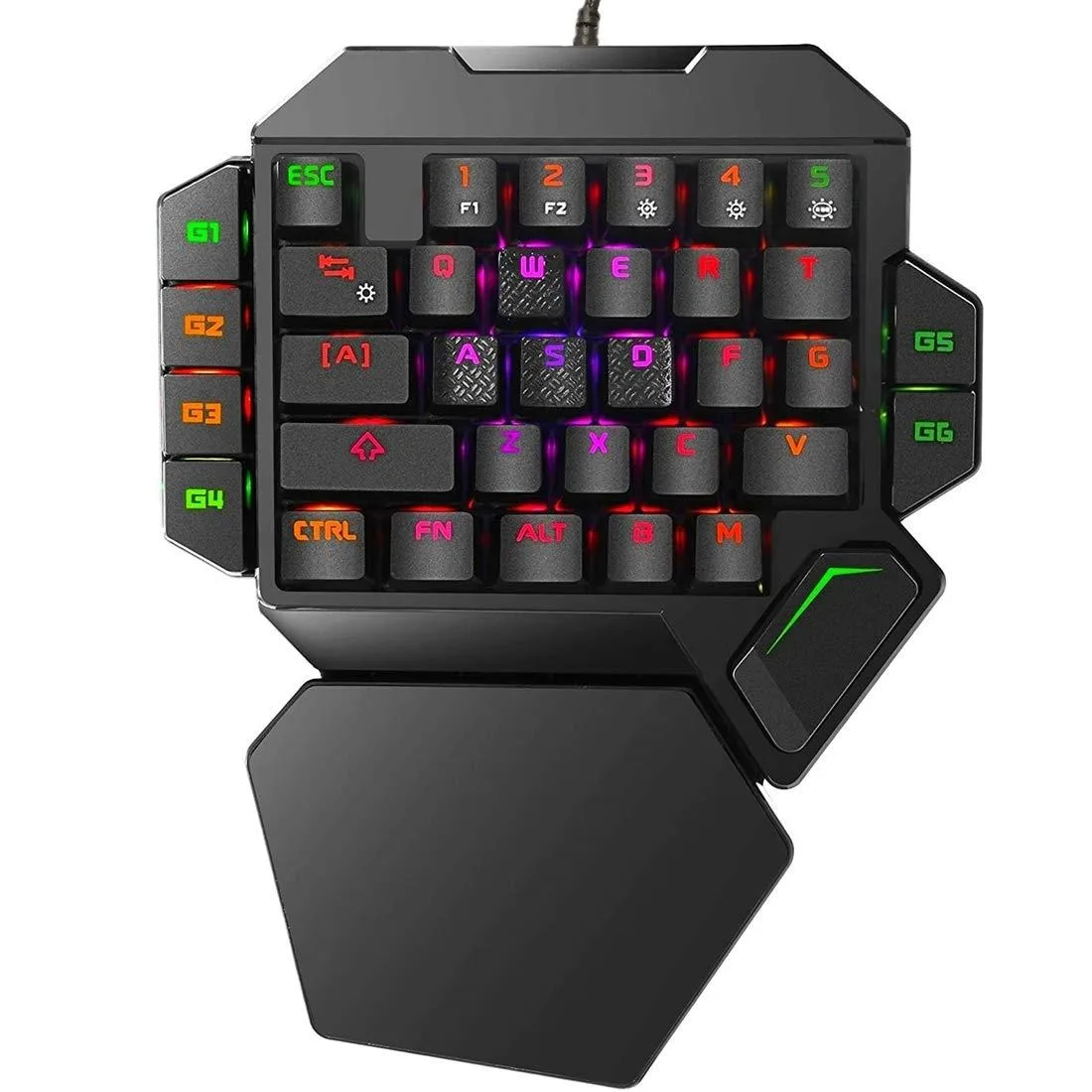  Cakce K-50 One-Handed Mechanical Gaming Keyboard 35 Keys RGB Wired Black — product photo