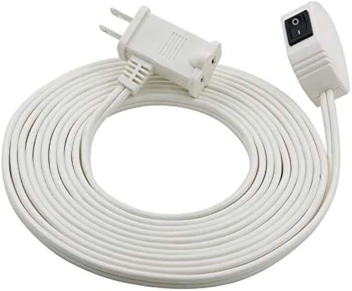 TAURKENAM TAURKENAM EC870615 16/2 SPT-2 Remote-Switch Cord 15 ft White power adapter — product photo
