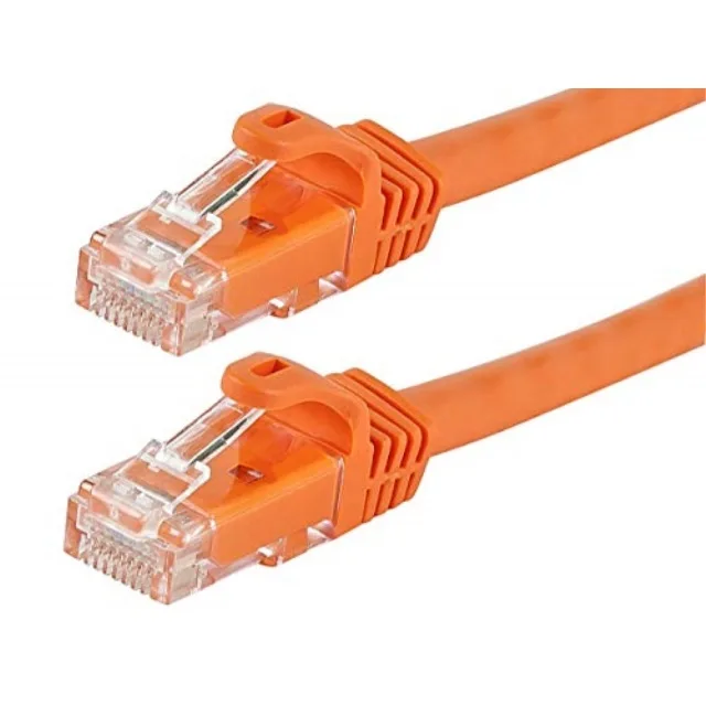 Monoprice Inc. Monoprice 111362 Cat6 Ethernet Cable 7 ft Orange 550MHz UTP 24AWG Flexboot — product photo