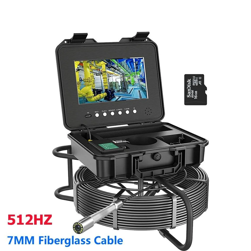 visiPower visiPower 10.1" AHD 2MP Pipeline Inspection Camera 7mm 70m 512Hz Transmitter DVR — product photo