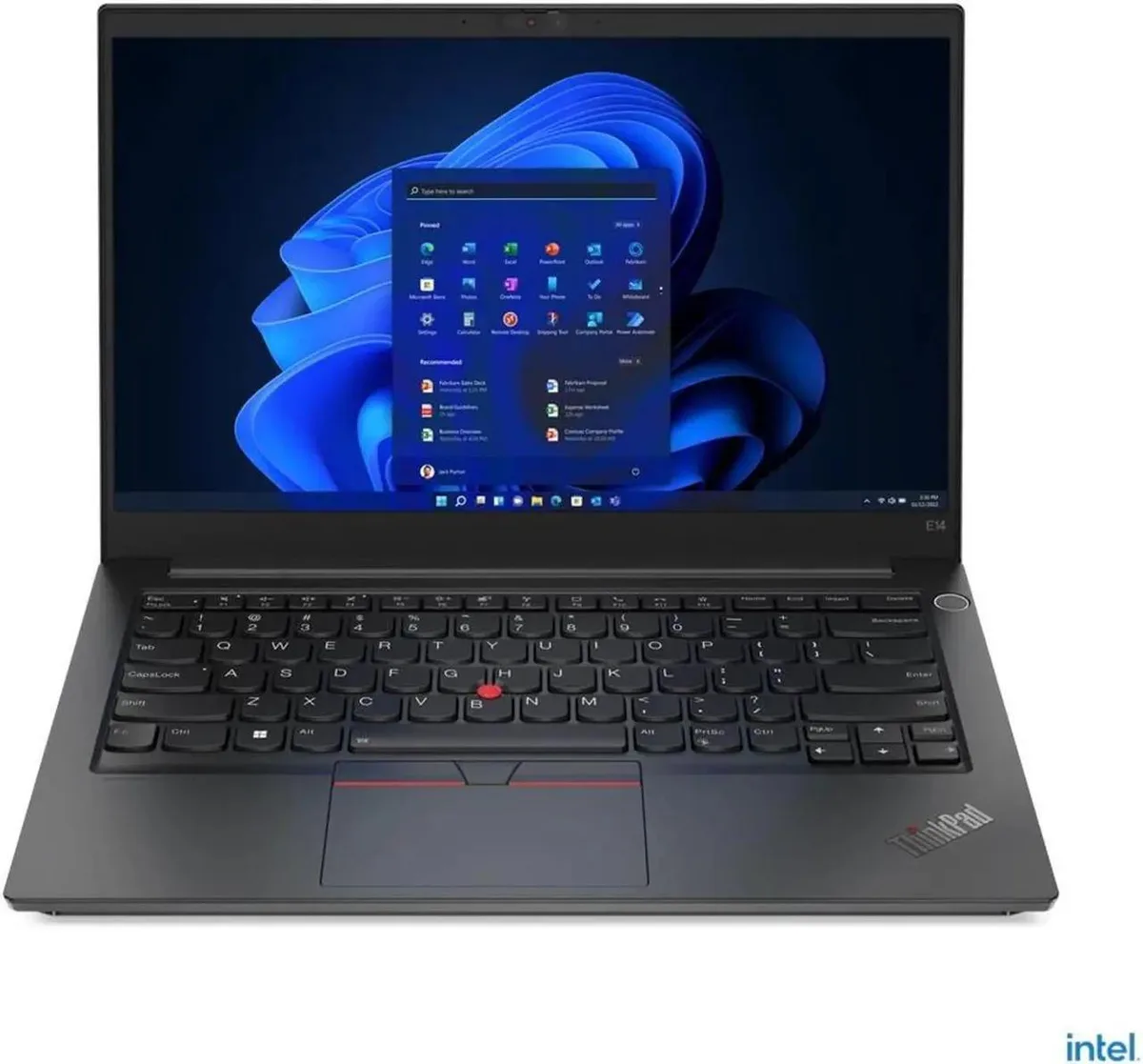 Lenovo Lenovo ThinkPad E14 Gen 4 Intel Laptop i5-1235U 16GB 256GB 14" FHD Win 11 Pro Black — product photo