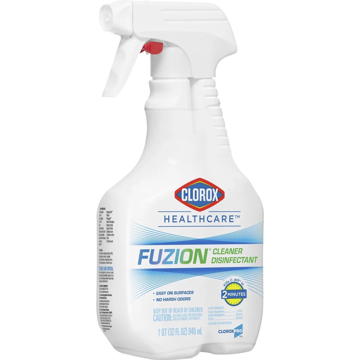 Clorox Clorox Fuzion Cleaner Disinfectant Unscented 32 oz 9/Carton CLO31478CT — product photo