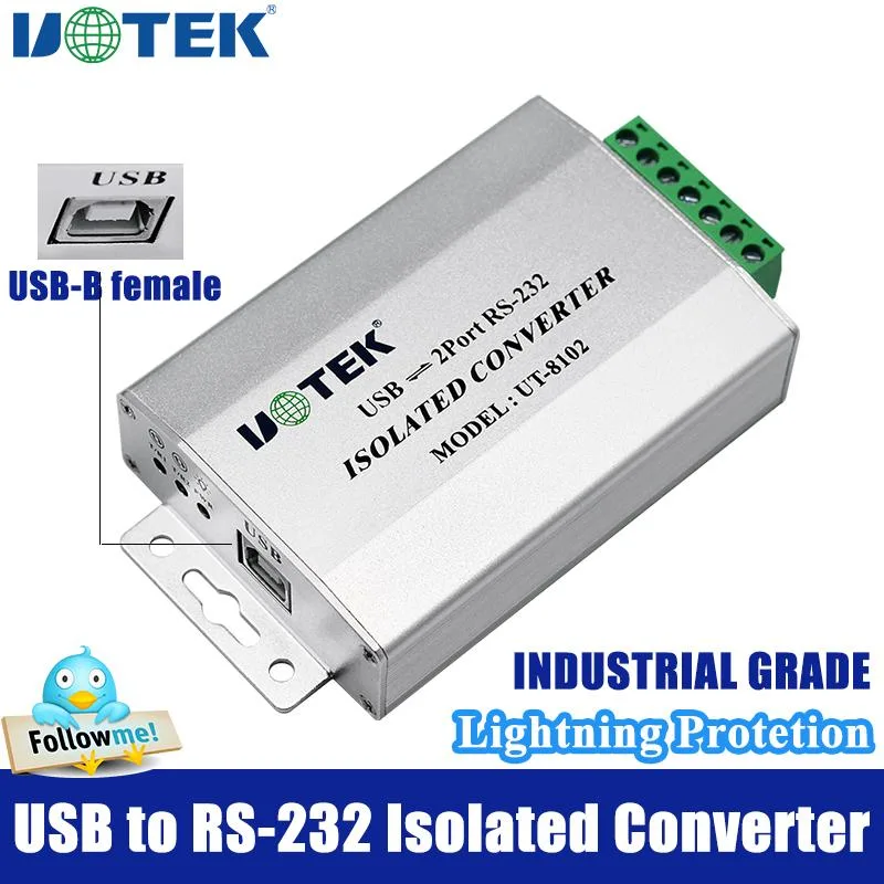 UOTEK UOTEK UT-8102 USB to RS-232 Data Converter with Isolation — product photo