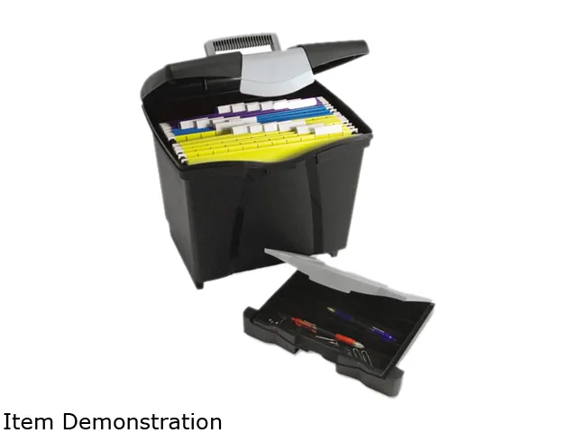 Storex Storex 61523U01C Letter File Storage Box with Drawer and Latch — product photo