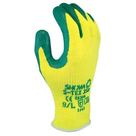 Showa Best Glove Showa Best Glove S-TEX350M-08 Cut Resistant Gloves Yellow/Green M Pair personal protective equipment — product photo