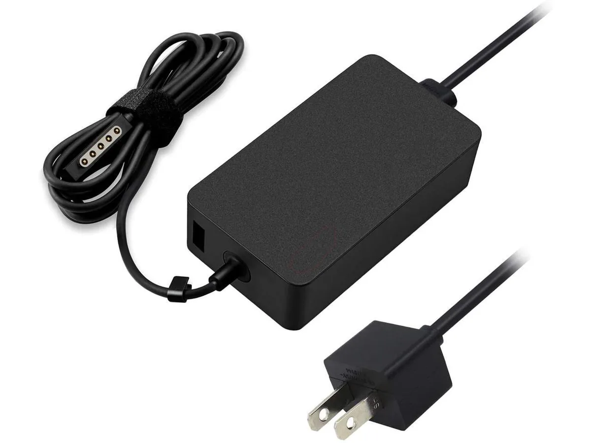 BONAEVER BONAEVER 48W Surface Pro 2 Charger 12V 3.6A USB 5V 1A 6.6ft Cord — product photo