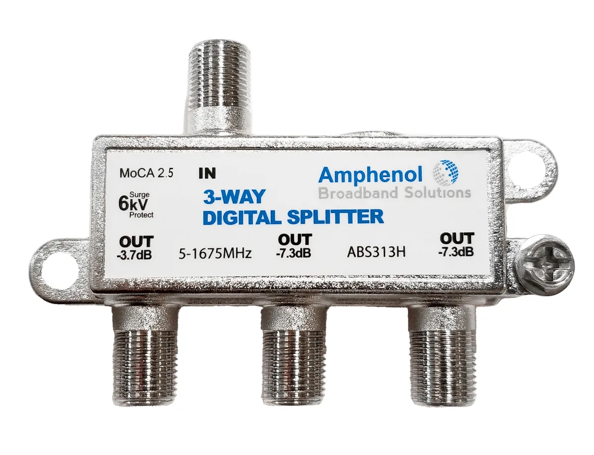Amphenol Amphenol ABS313H 3-Way MoCA 2.5 Splitter 1675 MHz — product photo