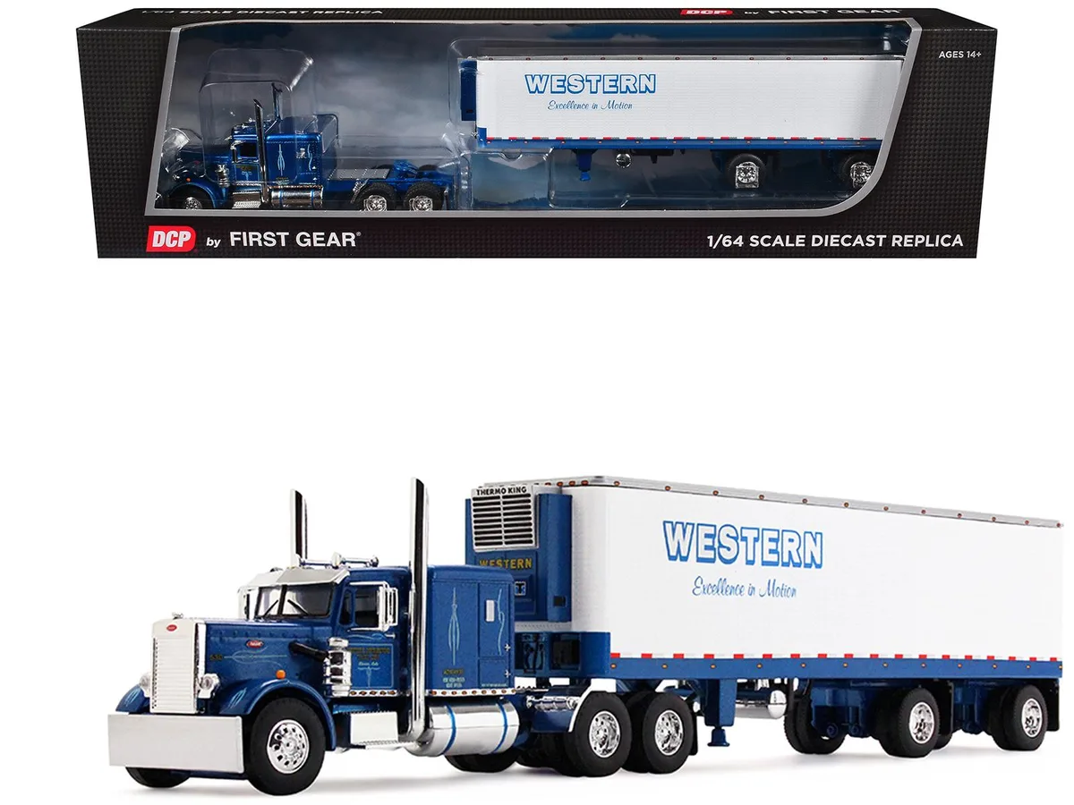 First Gear First Gear Peterbilt 351 63" Sleeper 40' Trailer 1/64 Diecast — product photo