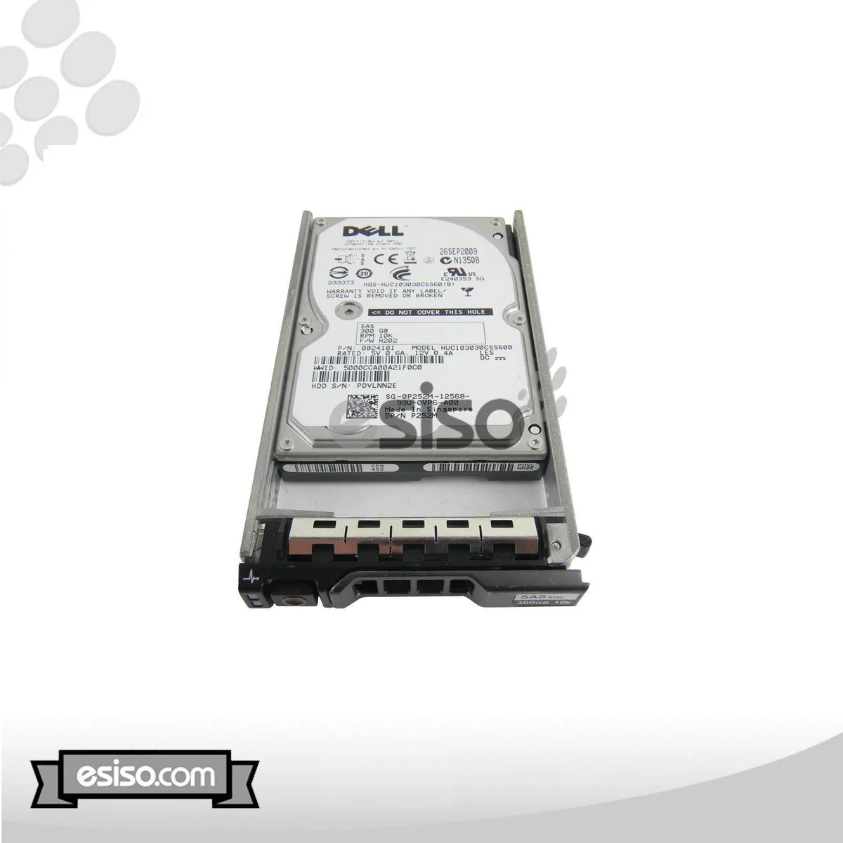 DELL DELL HUC103030CSS600 300GB 10000RPM 2.5" SAS R410 R510 R515 R610 R710 R810 R910 internal hard drive — product photo