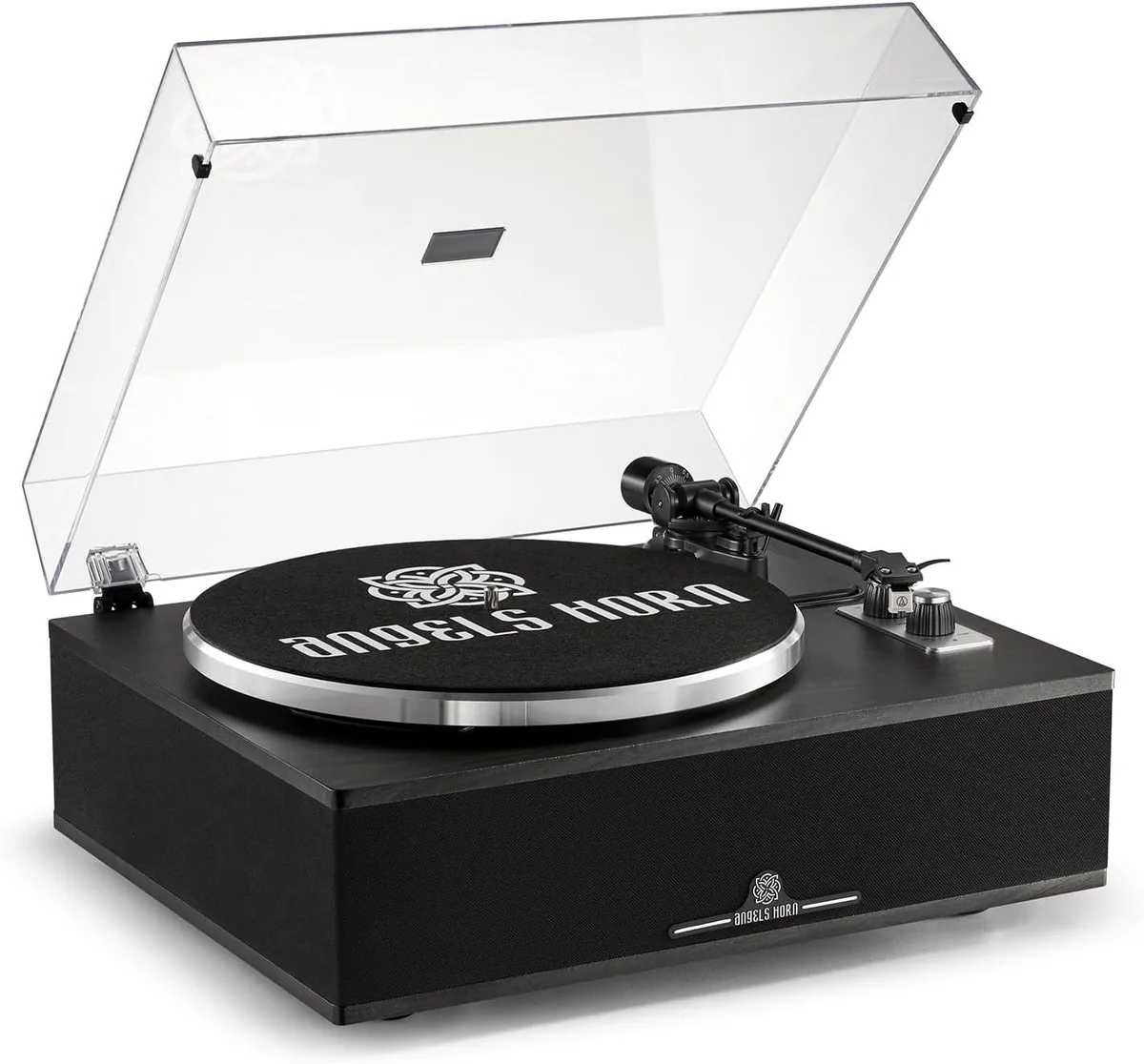 BFKK BFKK Bluetooth 5.0 Turntable CD Player Black Classic Edition — product photo