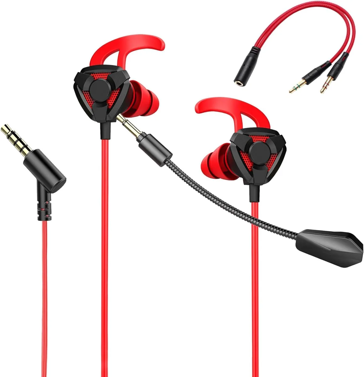 No Sew No Sew 818 In-Ear Headphones Red/Black 3.5mm .05kg — product photo