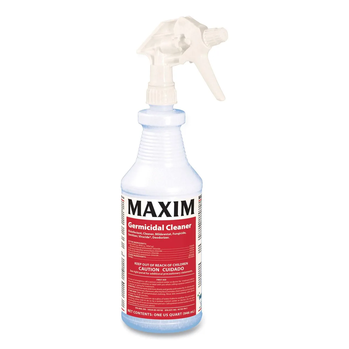 Midlab Inc. Midlab Inc. 041000-12 Germicidal Cleaner Lemon Scent 32 oz 12/Carton — product photo