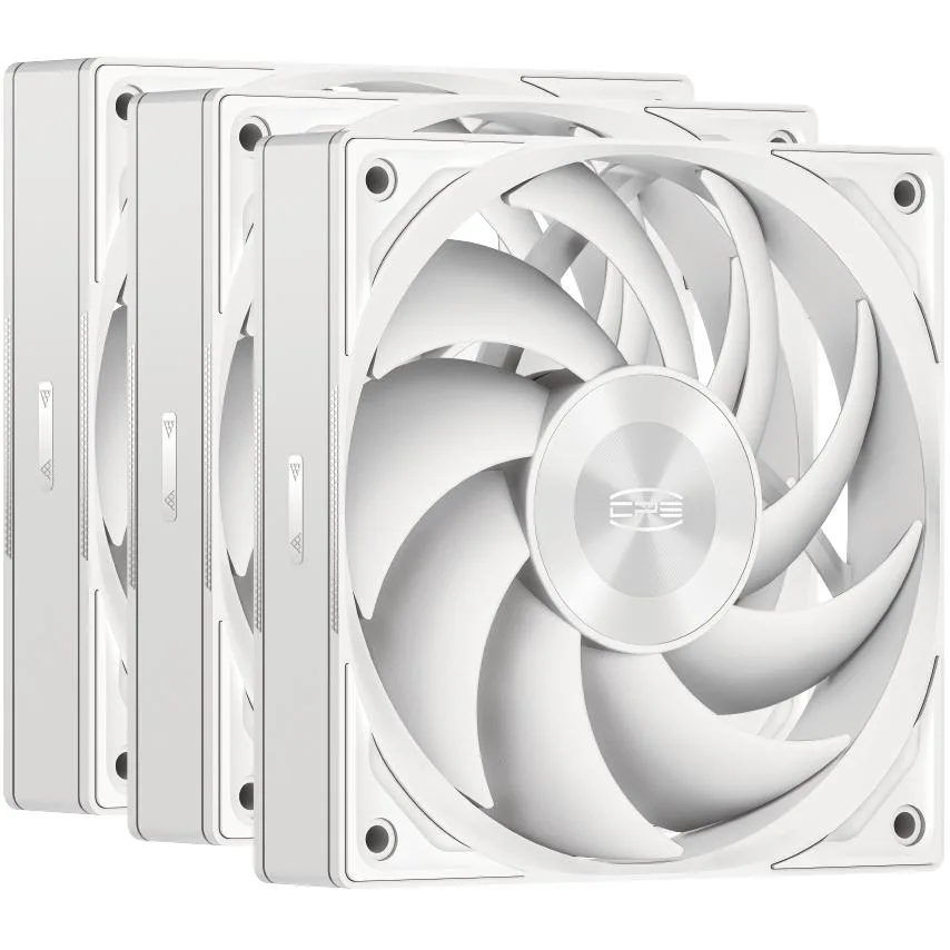 PCCOOLER PCCOOLER F5R120 WH 3IN1 120mm case fan 3-pack white — product photo