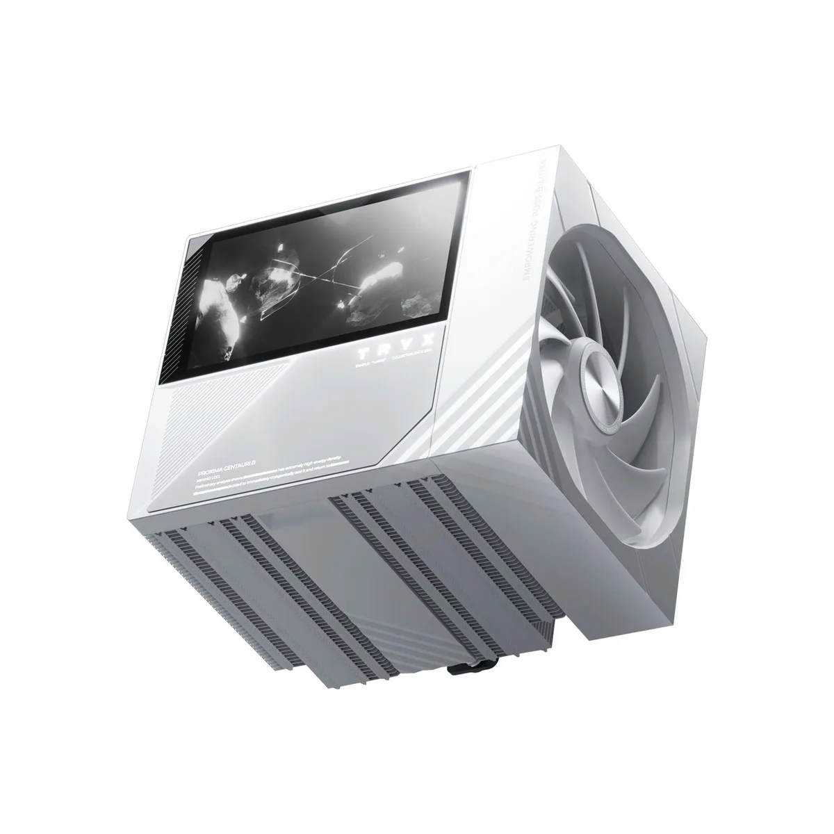 TRYX TRYX H-T620N-DM2M-G0W TURRIS 620 CPU cooler white 5.0" IPS 280W TDP — product photo