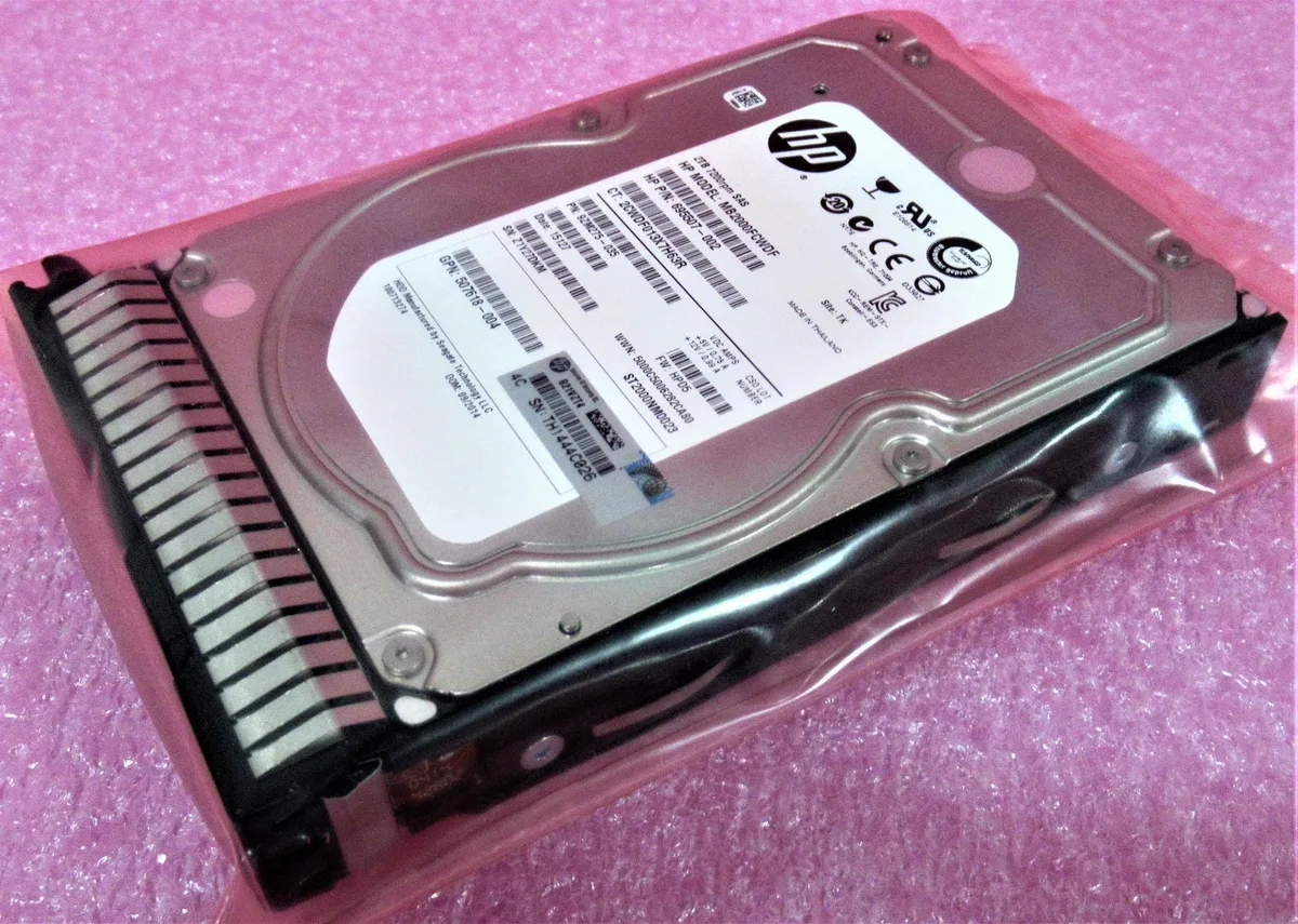 HP HP MB2000FCWDF 2TB 7200RPM 3.5" SAS internal hard drive — product photo