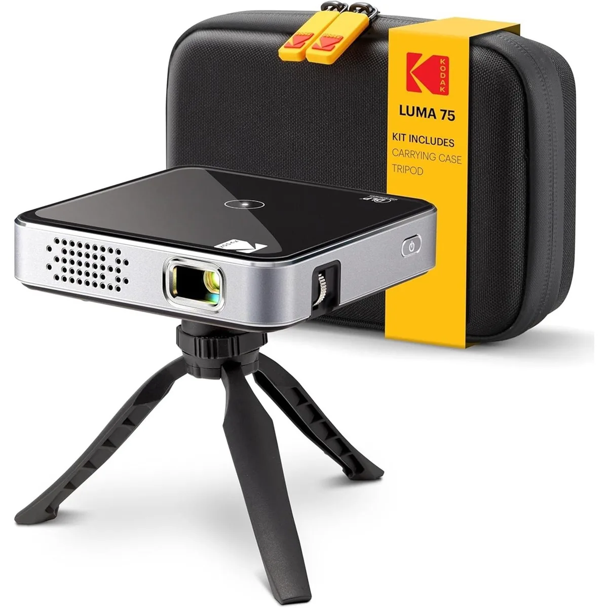 Kodak Kodak Luma 75 Ultra Mini Projector with Carrying Case &amp; Tripod (Black) — product photo