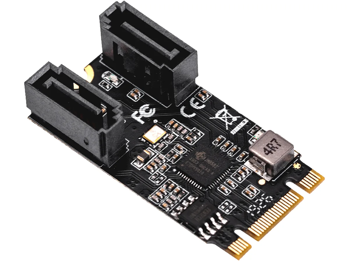 Syba Syba SI-ADA40149 M.2 B+M Key 22x42 to SATA III 2-Port Expansion Card — product photo