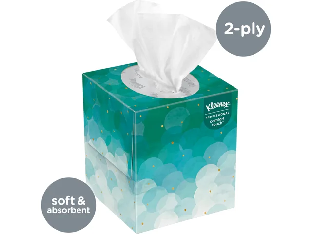 Kleenex Kleenex 21270 Facial Tissue Cube 36 Boxes 95 Tissues 2-Ply 8.3x7.8in White — 商品写真