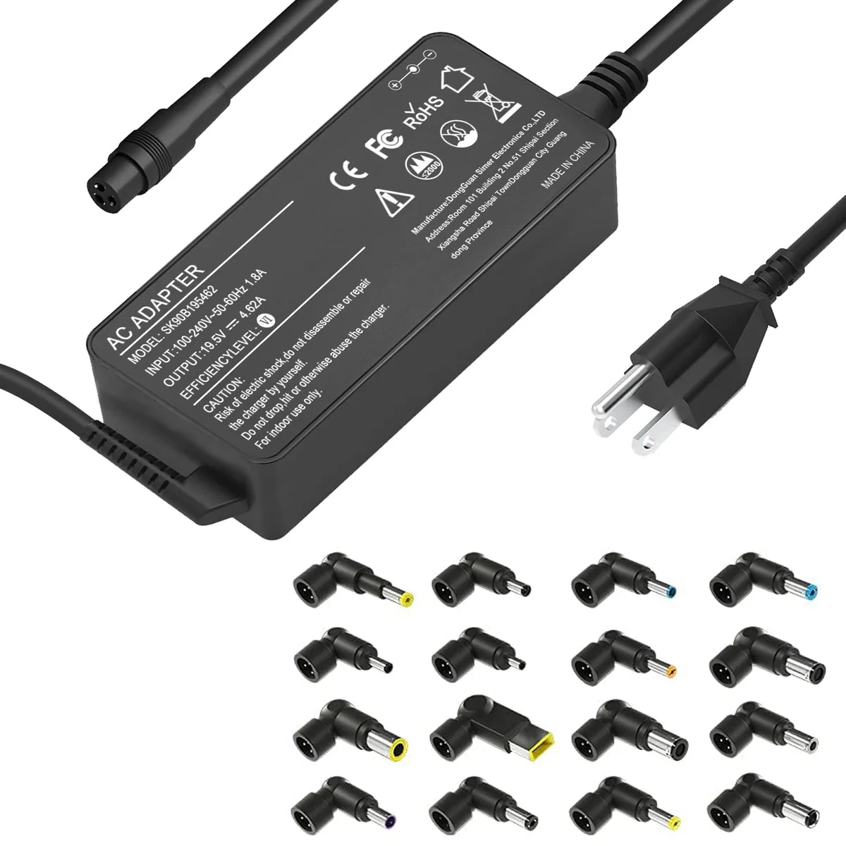  ELECBRAiN SK90B195462 90W Universal AC Adapter with 16 Connectors — product photo
