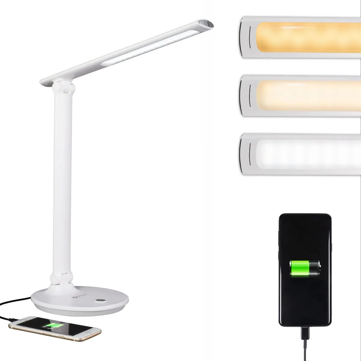 OttLite Technologies OttLite Technologies Emerge LED Desk Lamp 2.1A USB 2 in 1 accessory — product photo