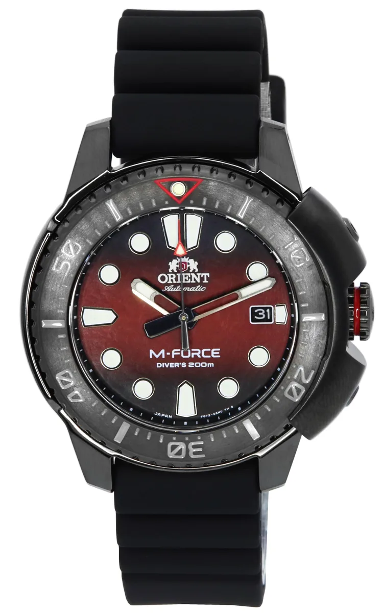 Orient Orient M-Force Automatic Diver's RA-AC0L09R00B Red Dial 200m Watch — product photo