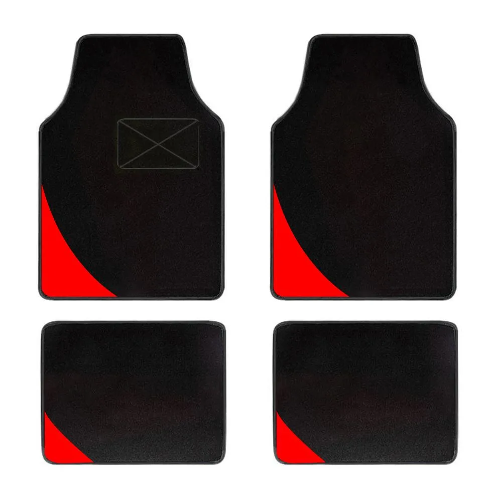 CJSolvesIt! CJSolvesIt! Red Car Floor Mats 4pcs 19.69x5.51in 1550g — product photo