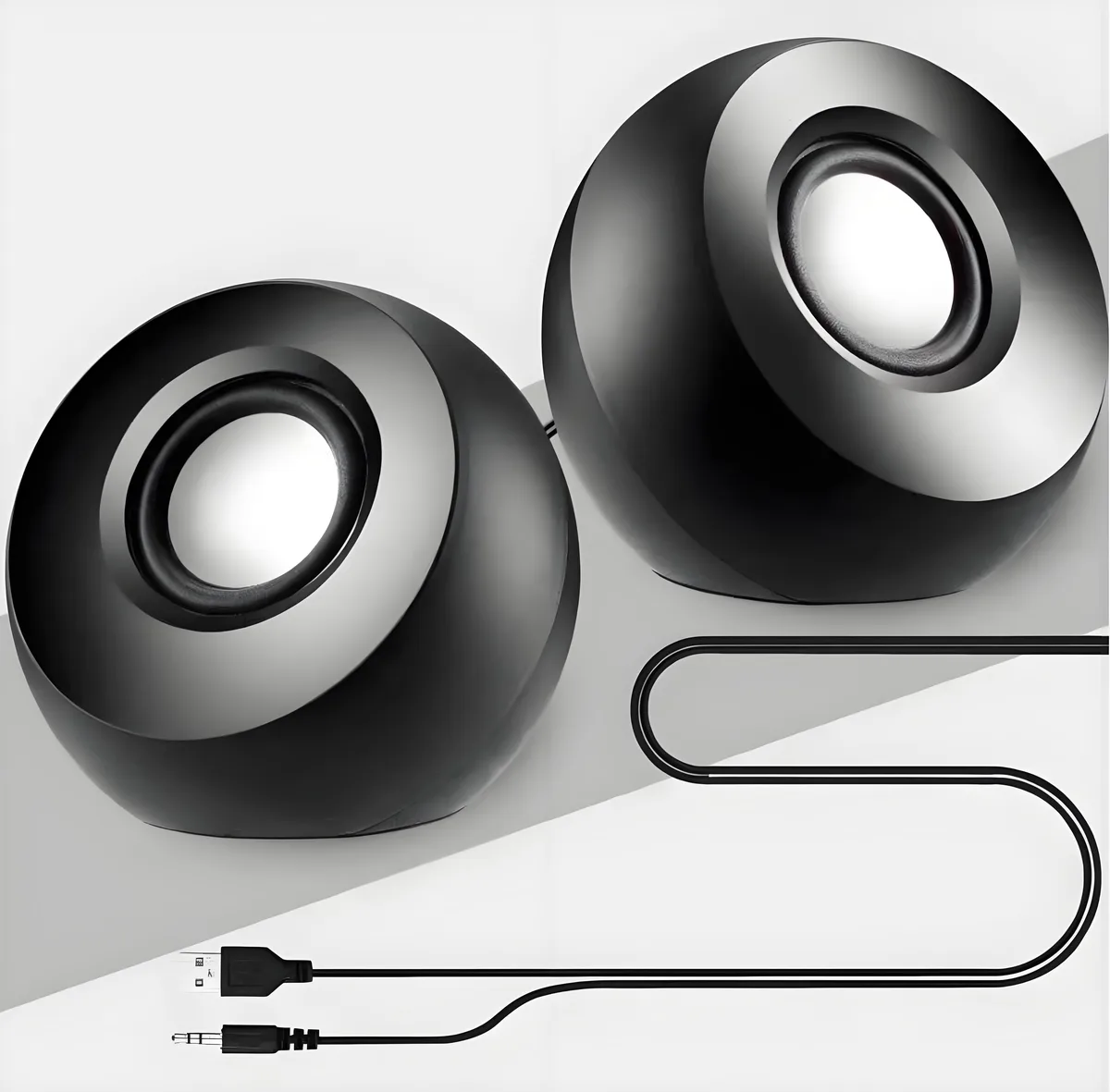 Corn Electronics Corn Electronics 2.0 USB 3.5mm Speakers Black 5W — product photo