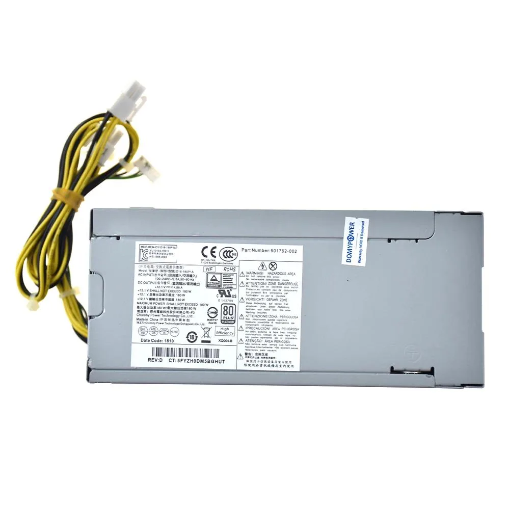 WMtec WMtec 180W server power supply PA-1181-6HY D16-180P3A 4+4pin for HP 280 Pro G3 MT — product photo